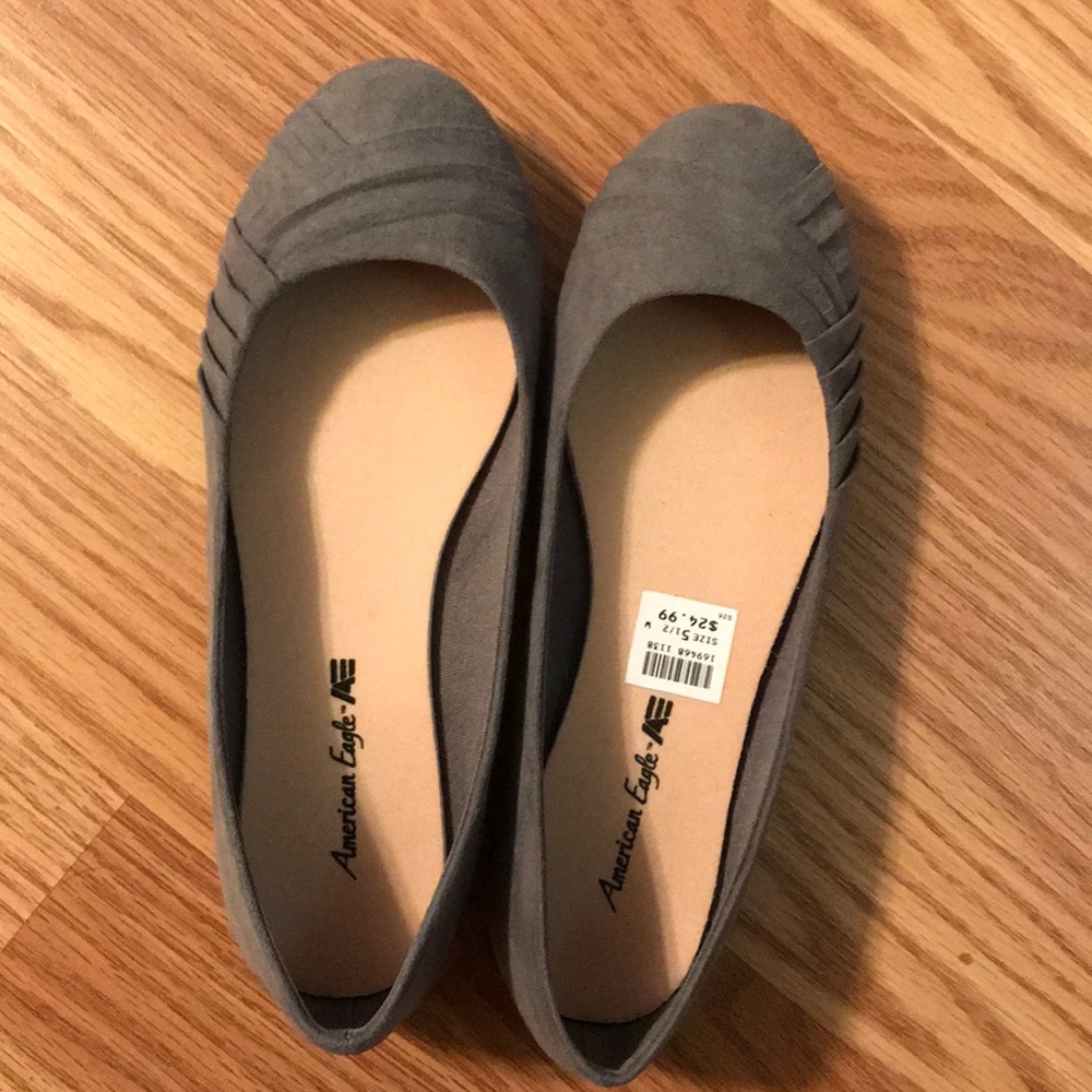 Brand new w/ tags American Eagle brand gray flats